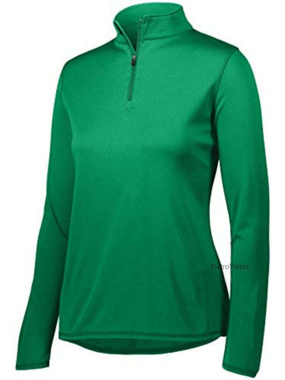 Women's Performance Quarter-Zip Pullover Long Sleeve Athletic Jacket Moisture